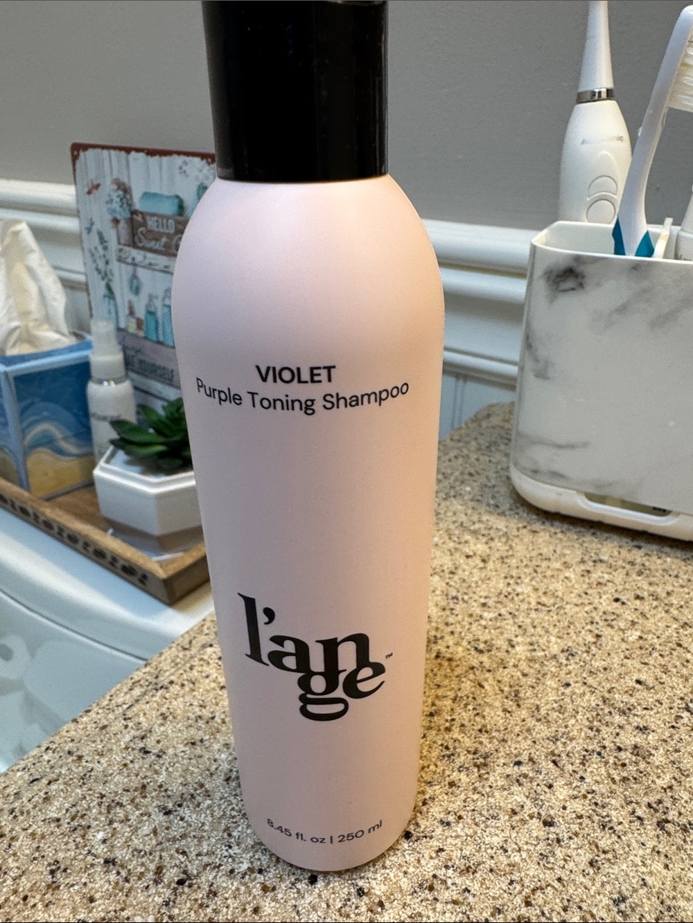 Official Lange Violet Purple Toning Shampoo - Pale Pink Bottle NEW sealed!
